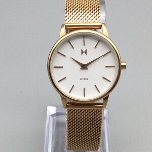 MVMT Gold and White Women's Watch